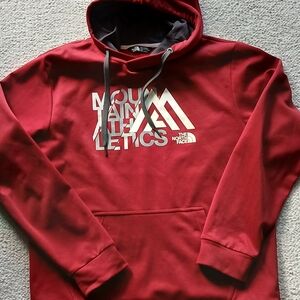 The North Face Men's Burgundy Hoodie Size Large Seeater Mountain Athletics